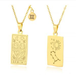 18K Gold Plated Gemini Necklace